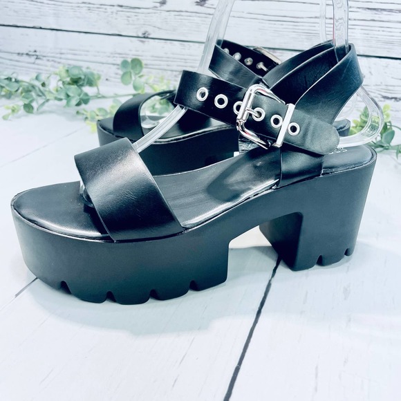 Ready Salted Shoes - Ready Salted - Juliette2 - Classic Chunky Block Heel Platform Sandals